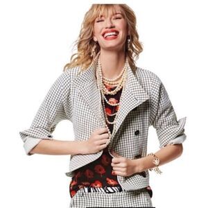 CAbi Windowpane jacket style #3173 sz Medium